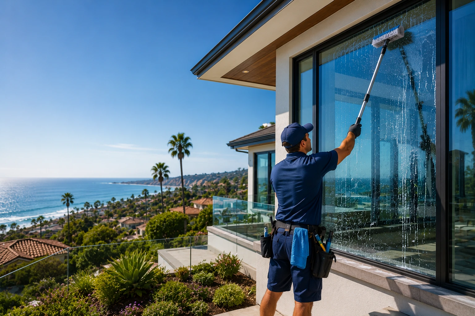 Window Washing San Clemente, CA — Ocean View Home